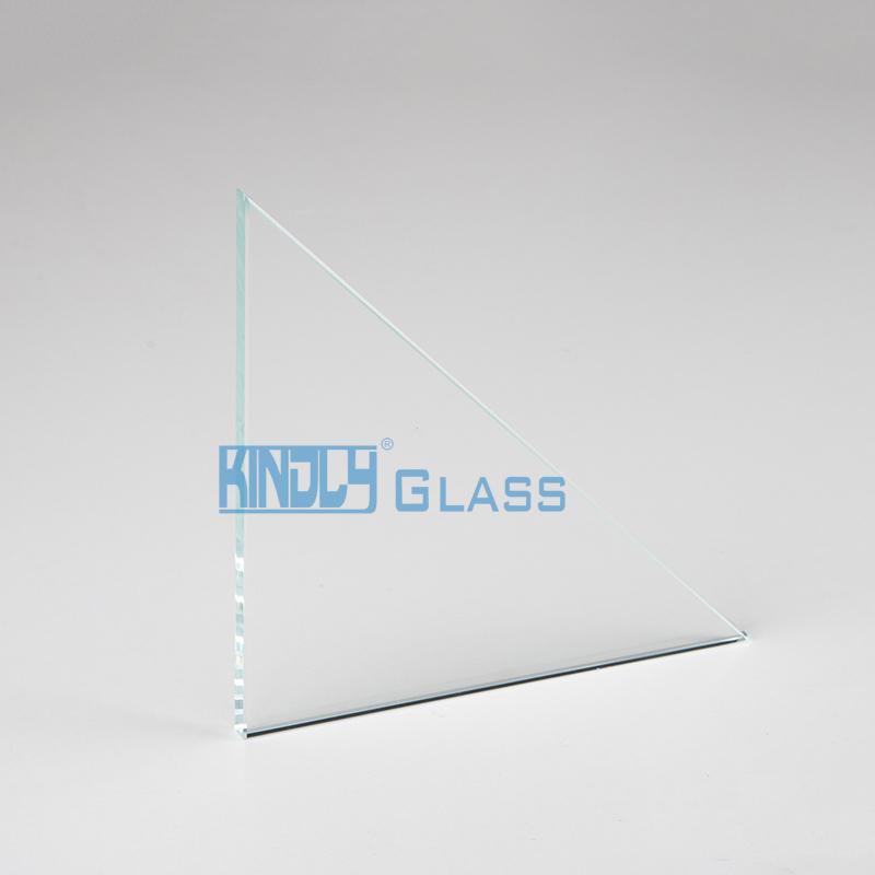 Vidrio templado ultra transparente sin forma definida